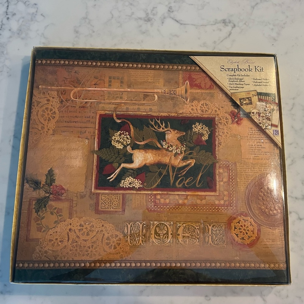Elizabeth Brownd Holiday Traditions Scrapbook Kit Album Paper Christmas
